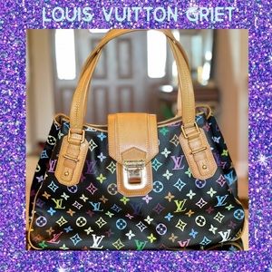 Louis Vuitton Multi Color Black Griet Shoulder Bag in Good condition